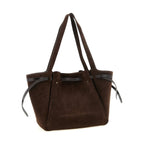 Brown Bovine Leather Tote Bag