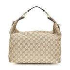 Beige Fabric Shoulder Bag