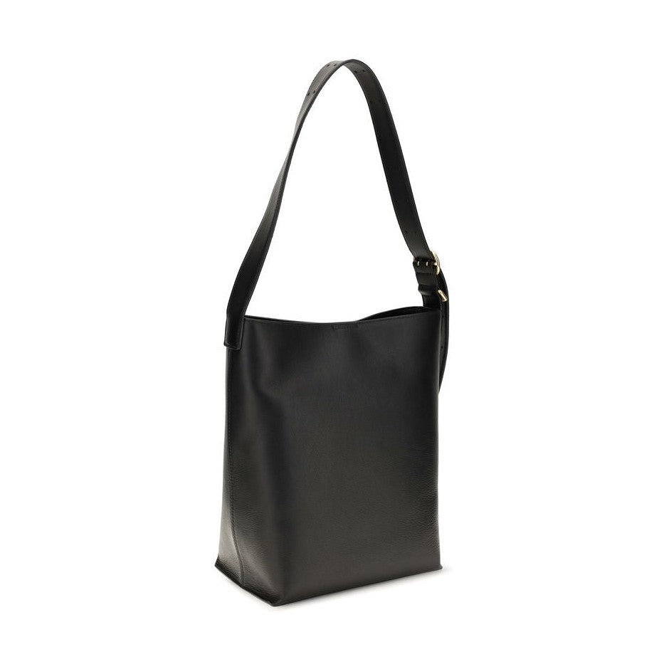 Black Calf Leather Bos Taurus Shoulder Bag