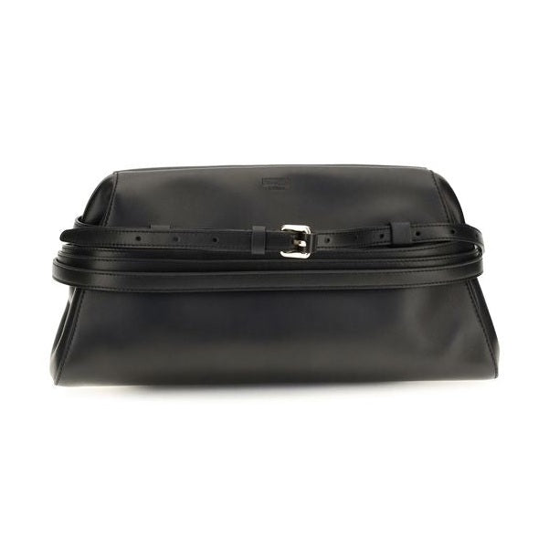 Black Goatskin Clutch Bag