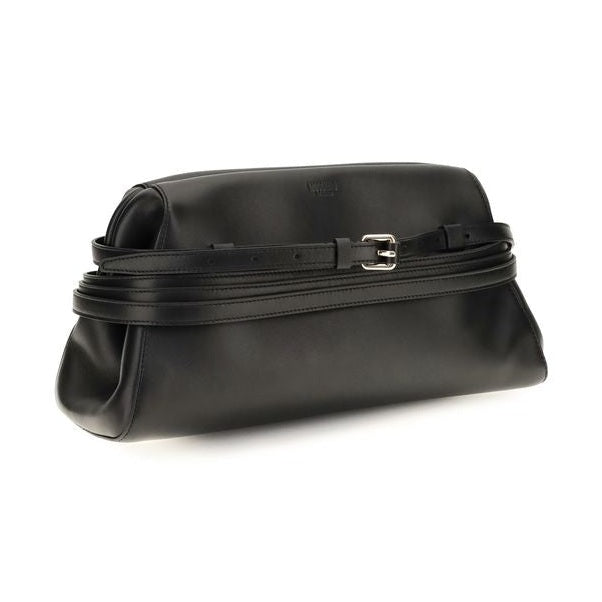 Black Goatskin Clutch Bag