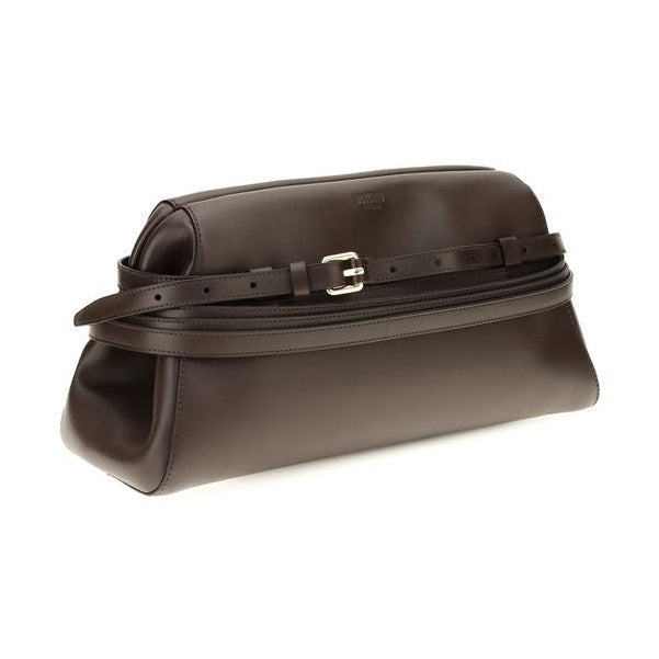 Brown Goatskin Clutch Bag
