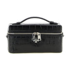 Black Lamb Leather Crossbody Bag