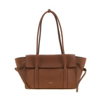 Brown Calfskin Shoulder Bag