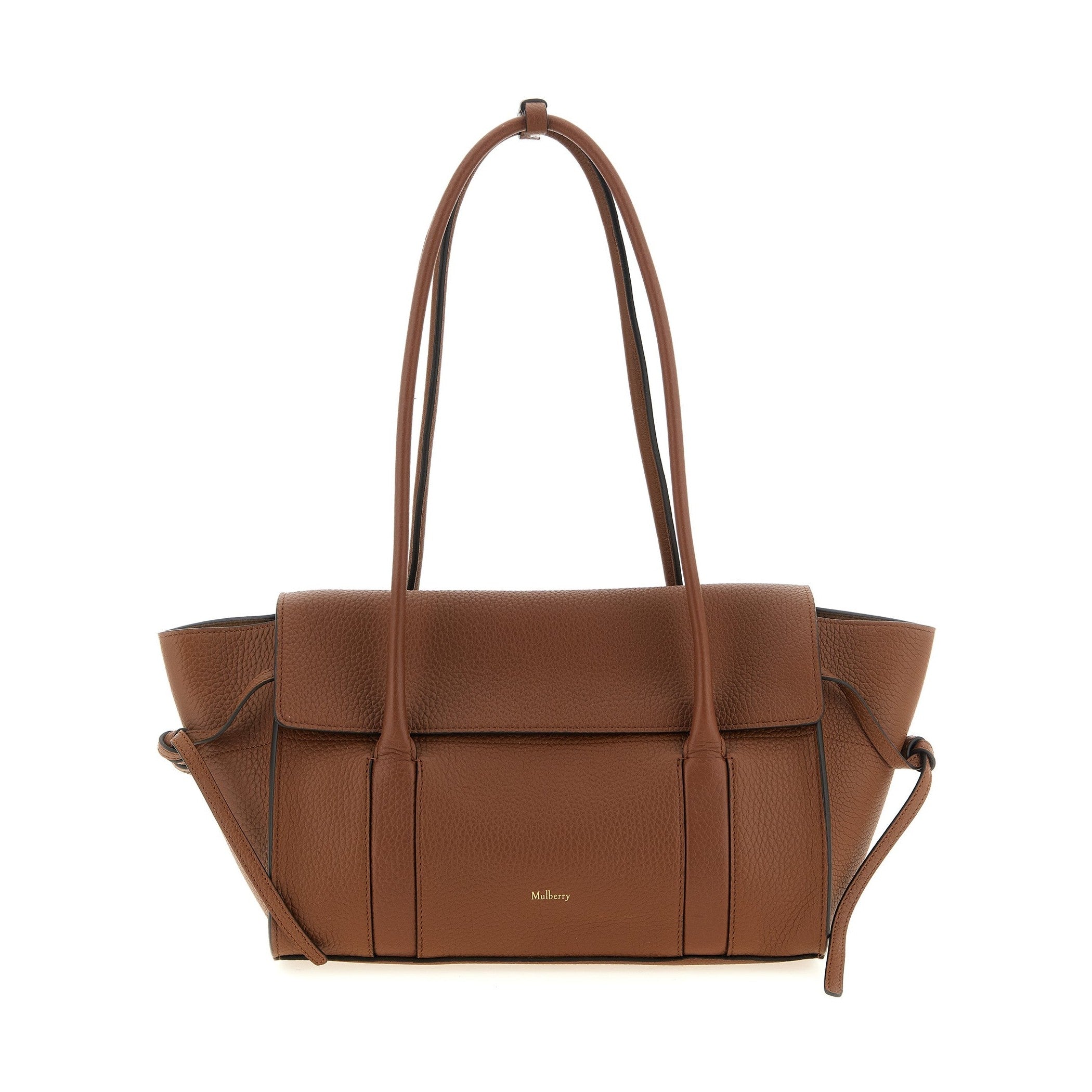 Brown Calfskin Shoulder Bag