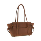 Brown Calfskin Shoulder Bag