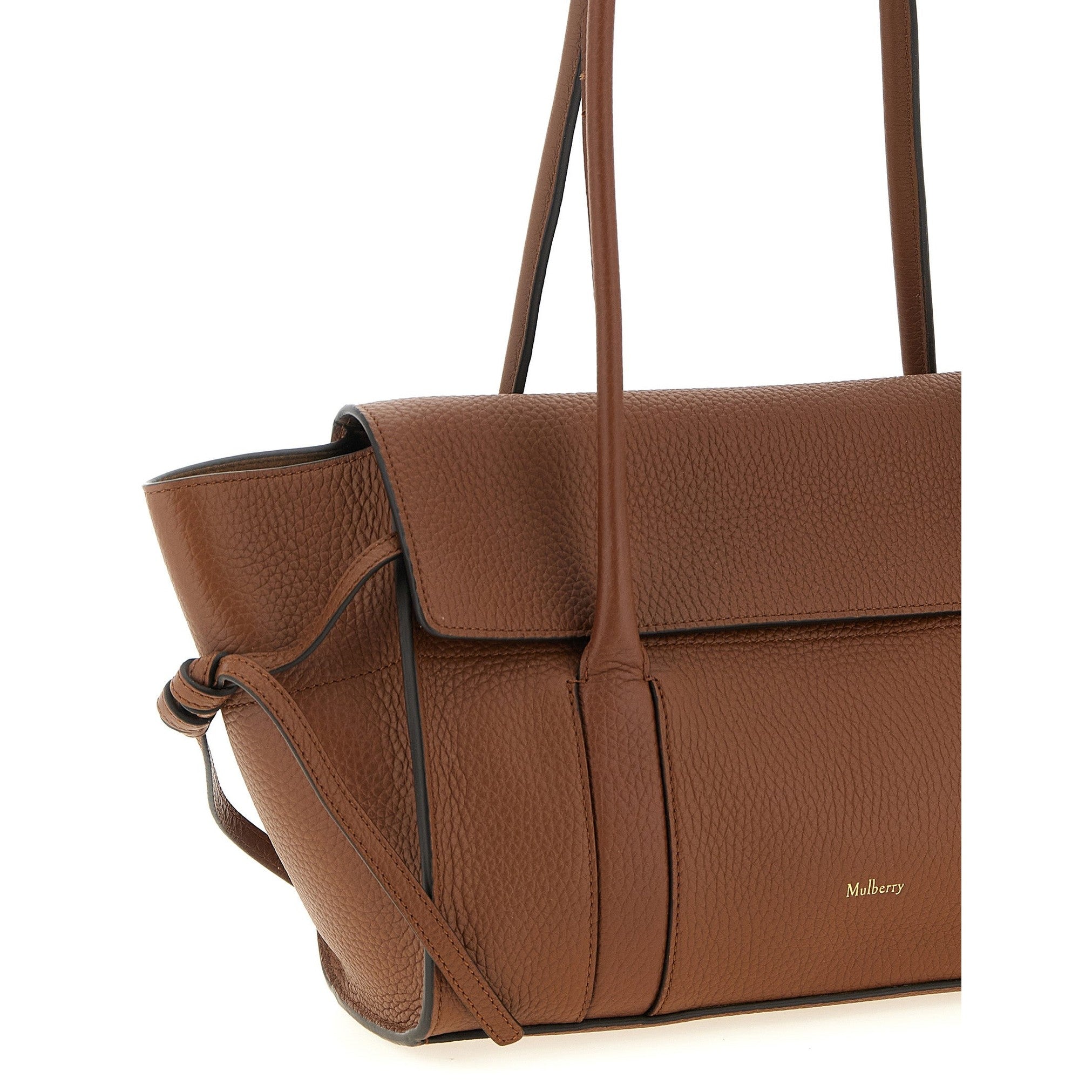 Brown Calfskin Shoulder Bag