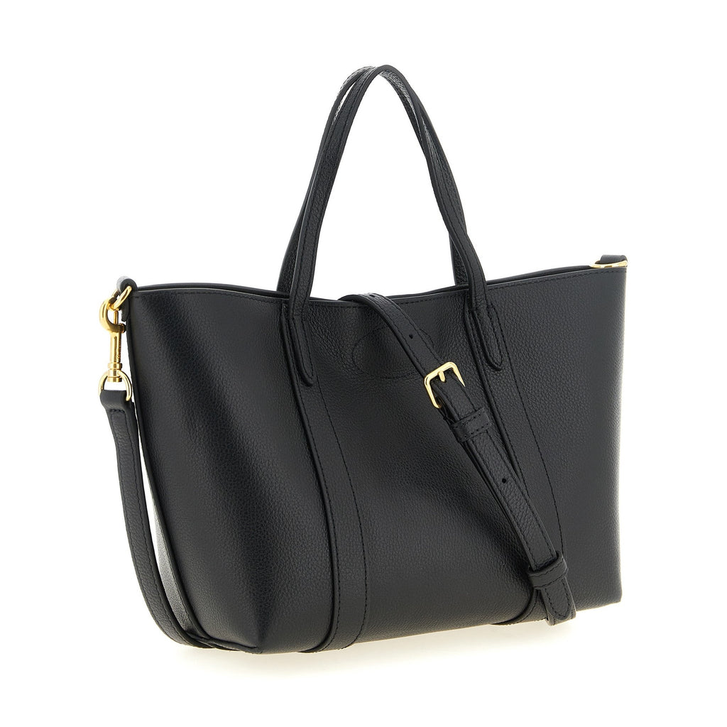 Black Calfskin Tote Bag