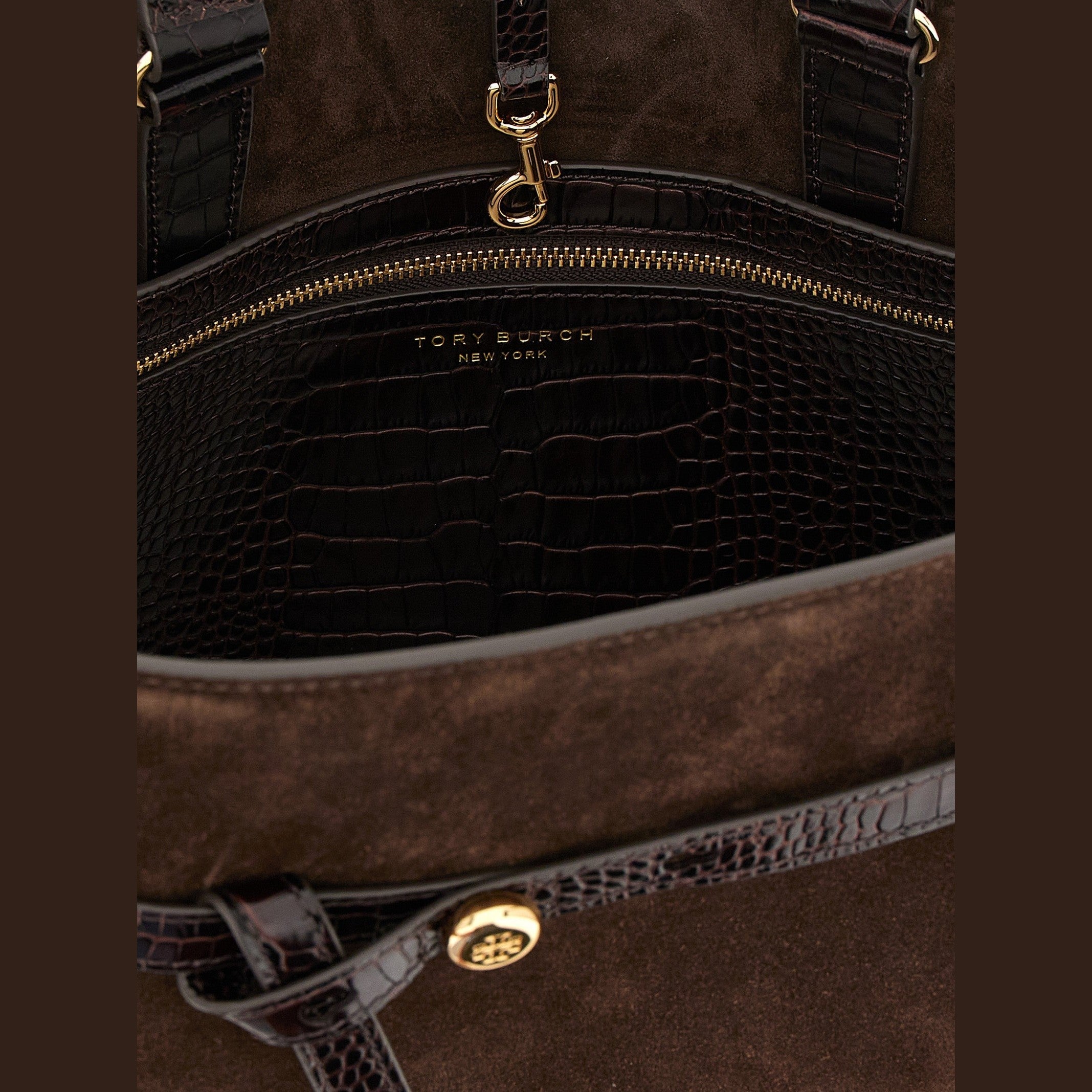Brown Bovine Leather Crossbody Bag