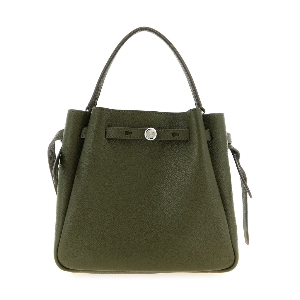 Bicolor Cowhide Crossbody Bag