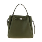 Bicolor Cowhide Crossbody Bag