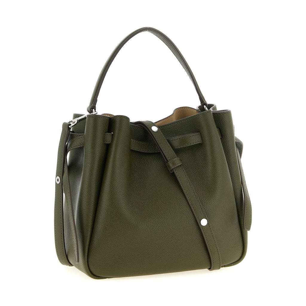 Bicolor Cowhide Crossbody Bag