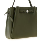 Bicolor Cowhide Crossbody Bag