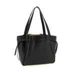 Black Cowhide Tote Bag