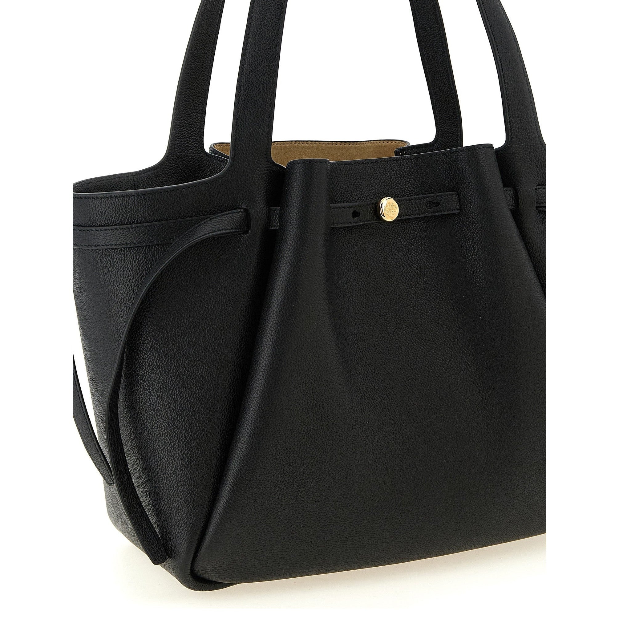Black Cowhide Tote Bag