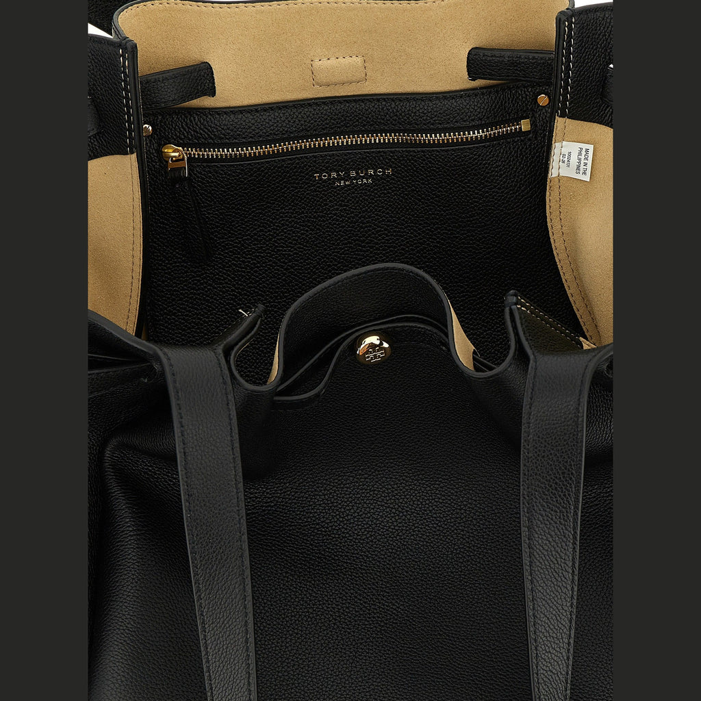 Black Cowhide Tote Bag
