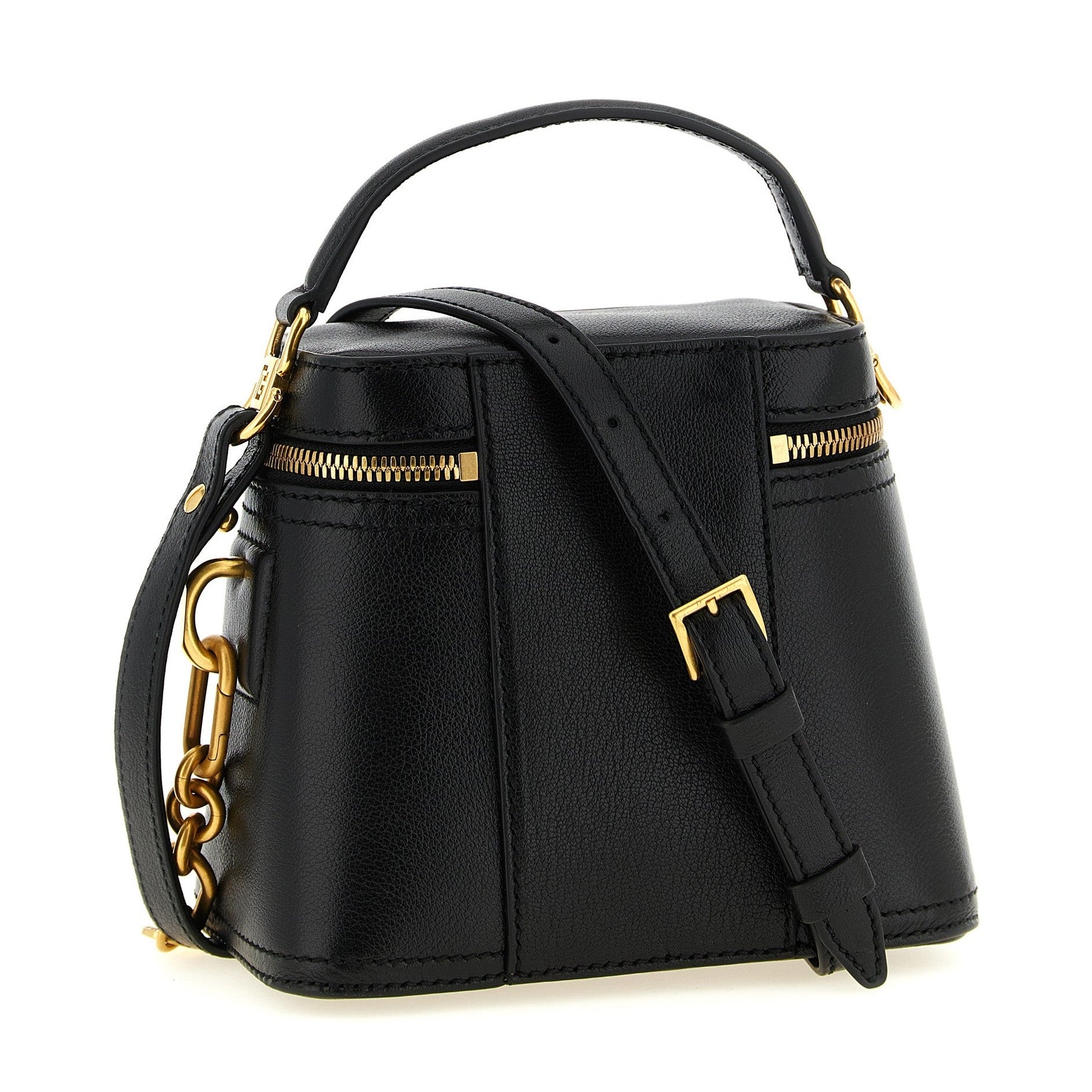Black Buffalo Leather Handbag