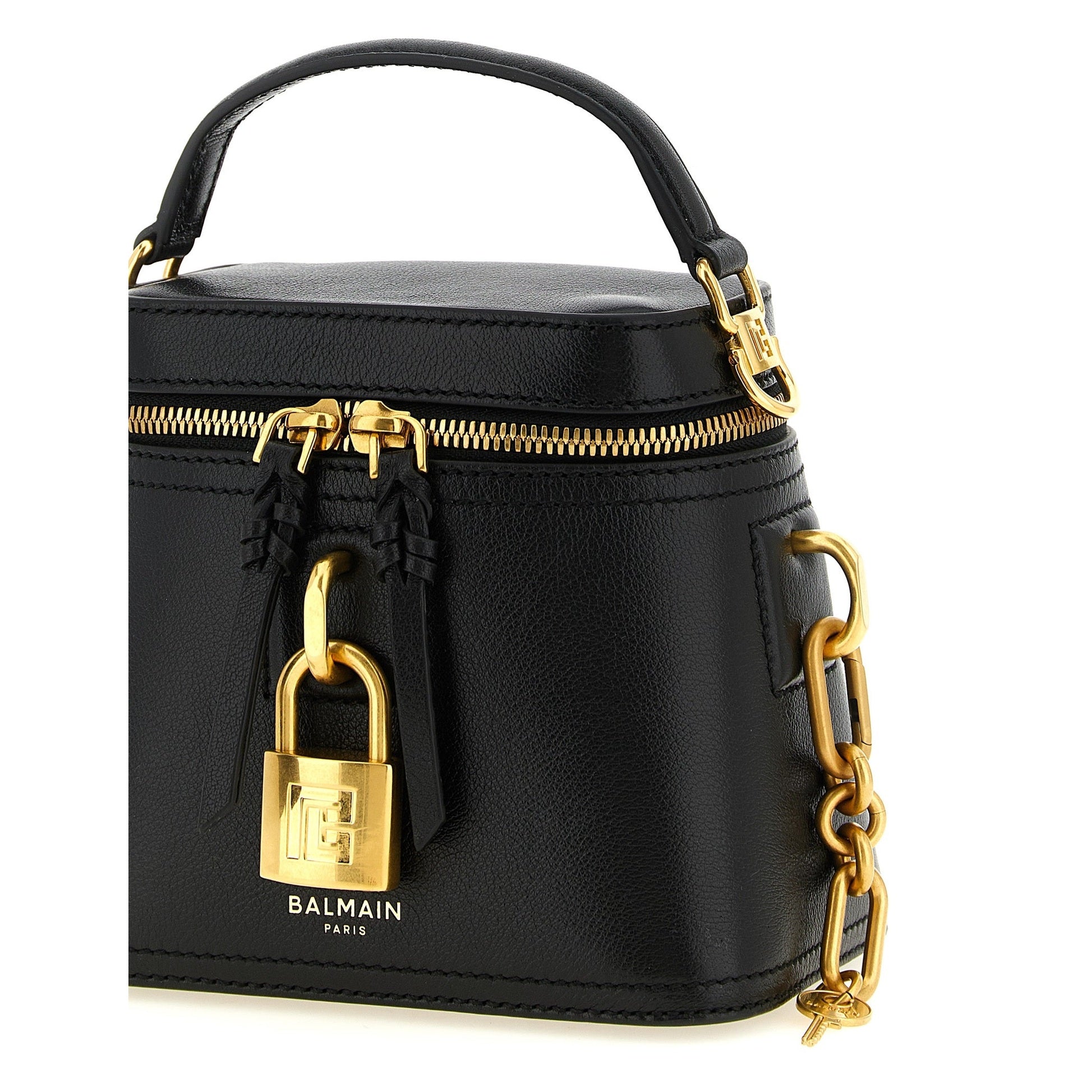 Black Buffalo Leather Handbag