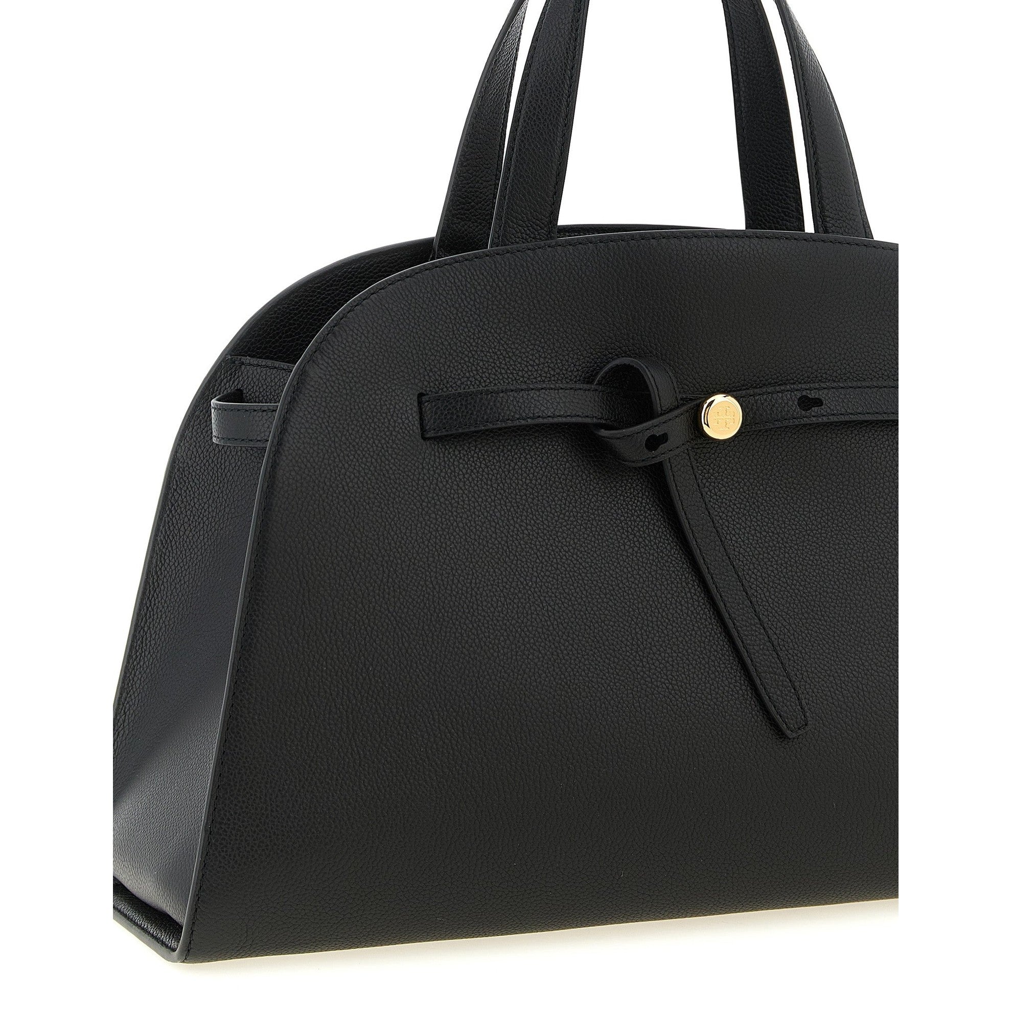 Black Cowhide Crossbody Bag