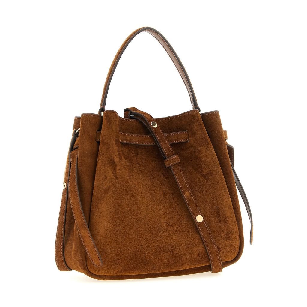 Brown Bovine Leather Crossbody Bag