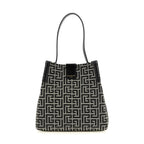 Bicolor Cotton Shoulder Bag