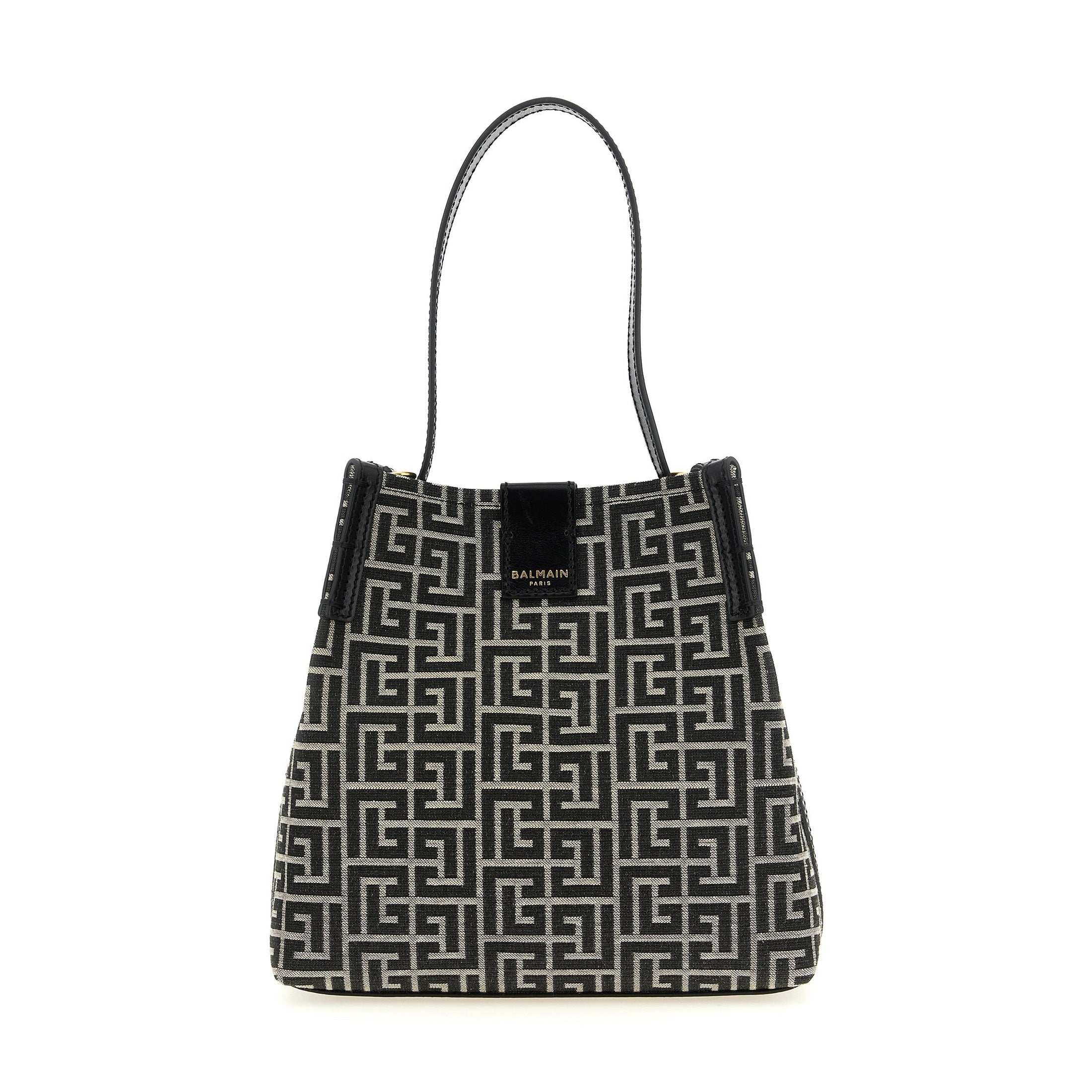 Bicolor Cotton Shoulder Bag