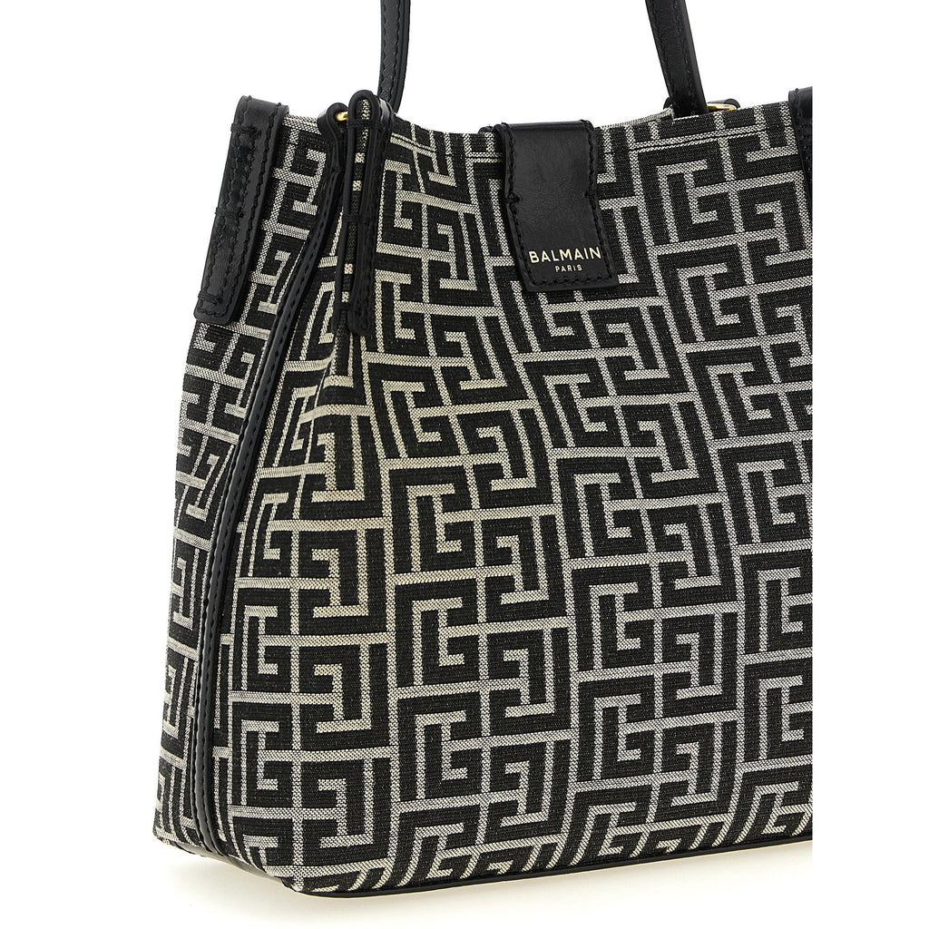 Bicolor Cotton Shoulder Bag