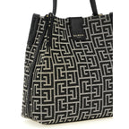 Bicolor Cotton Shoulder Bag