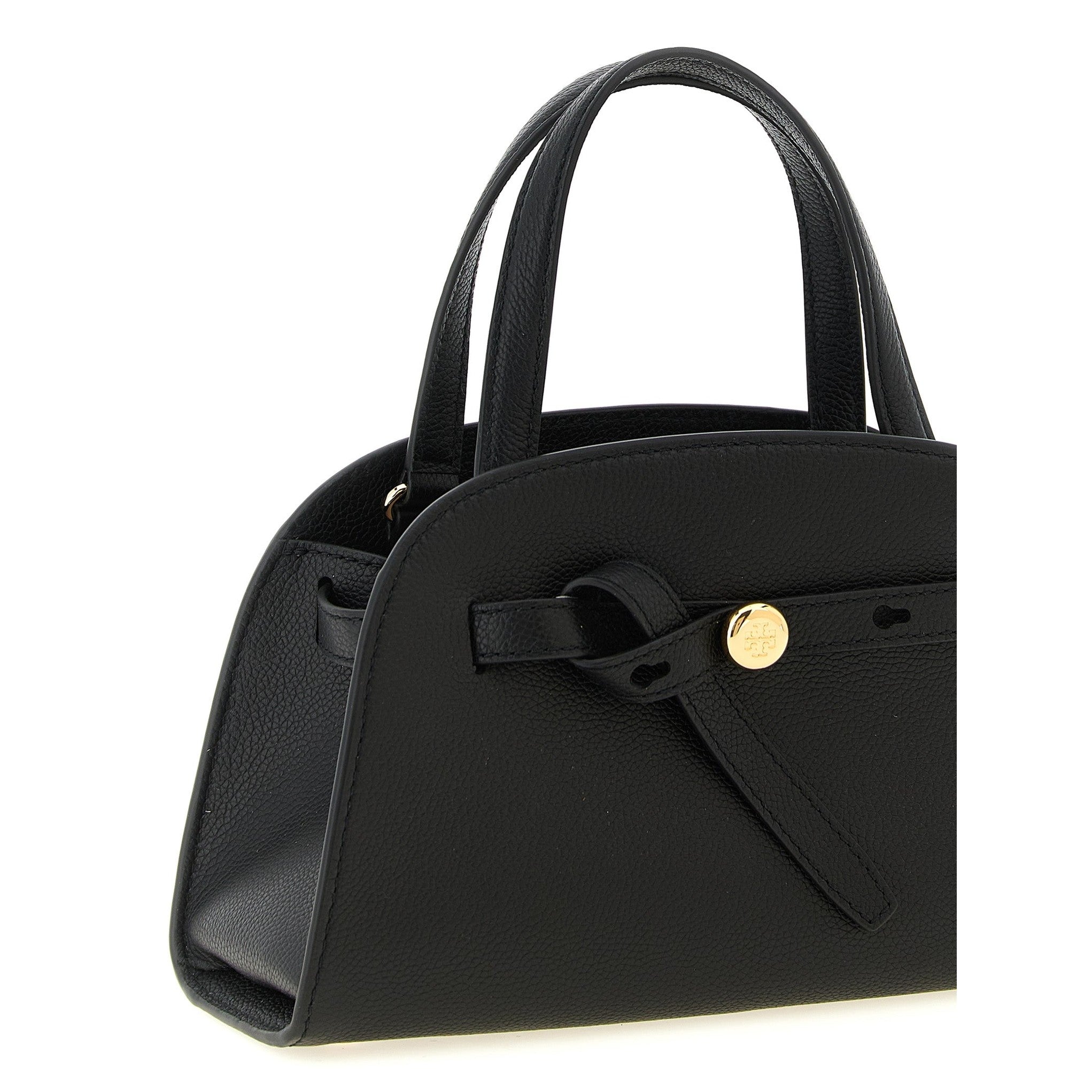 Black Cowhide Crossbody Bag