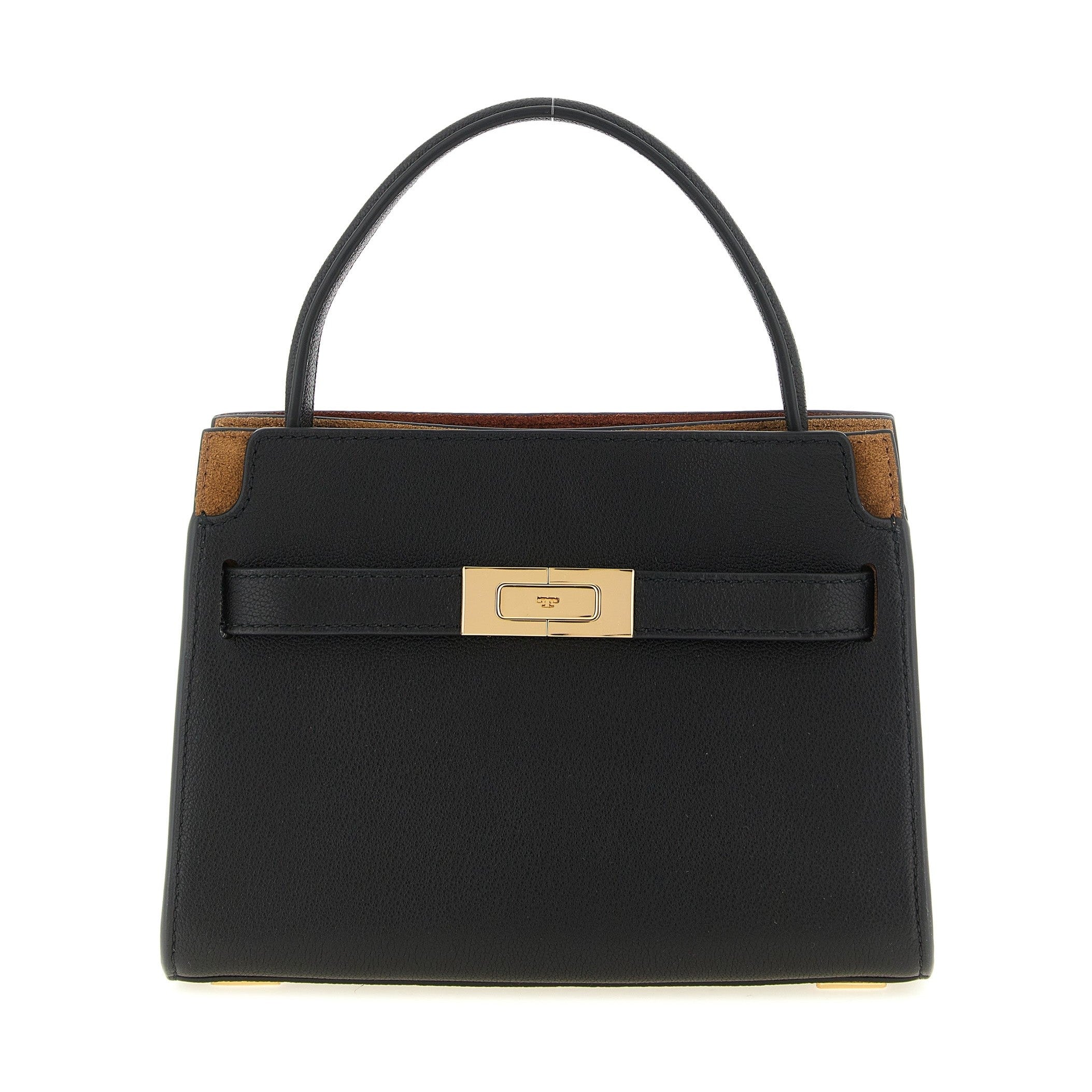Black Lambskin Crossbody Bag