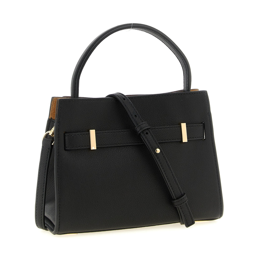 Black Lambskin Crossbody Bag