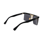 Black Stainless Steel Sunglasses