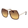 Brown Metal Sunglasses