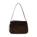 Brown Suede Leather Shoulder Bag