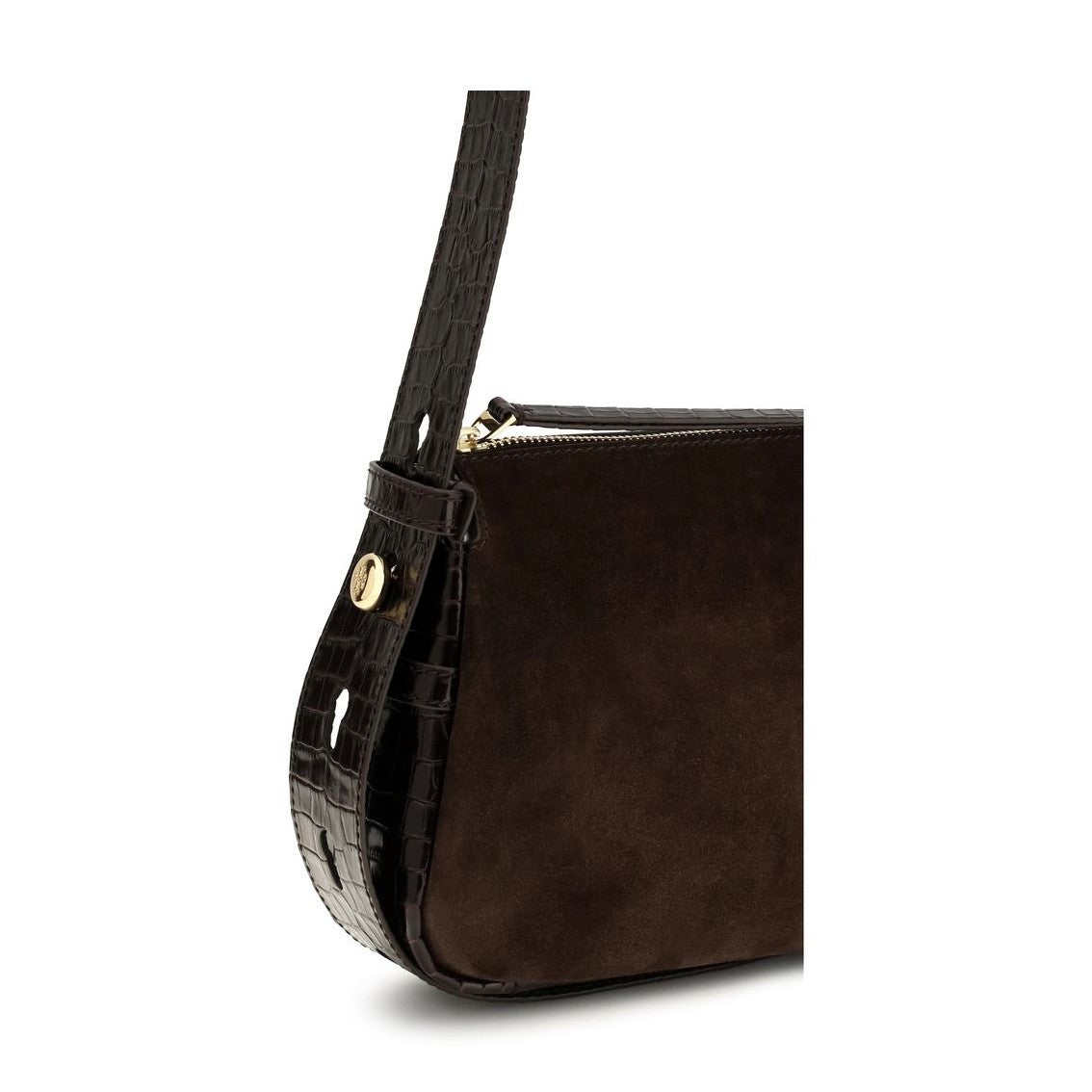 Brown Suede Leather Shoulder Bag