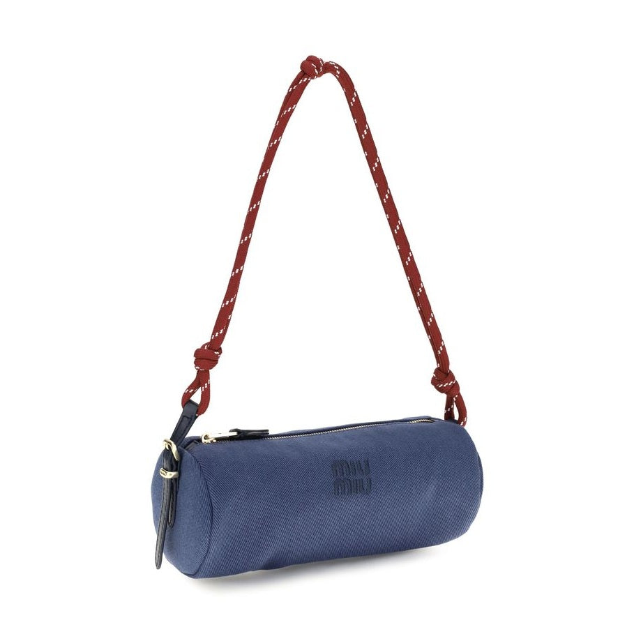 Blue Cotton Shoulder Bag