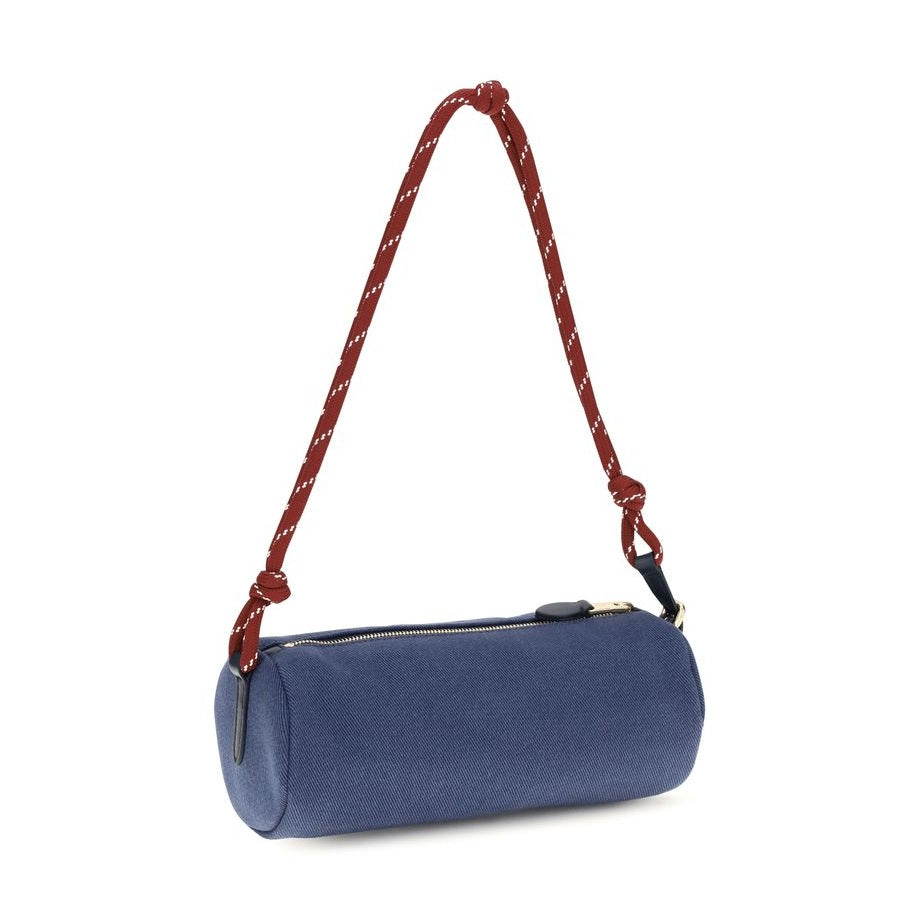 Blue Cotton Shoulder Bag