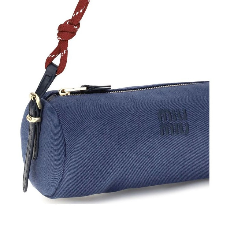 Blue Cotton Shoulder Bag