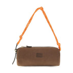 Brown Cotton Shoulder Bag