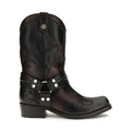 Black Calf Leather Bos Taurus Ankle Boots