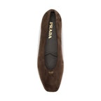 Brown Calf Leather Bos Taurus Ballet Flats