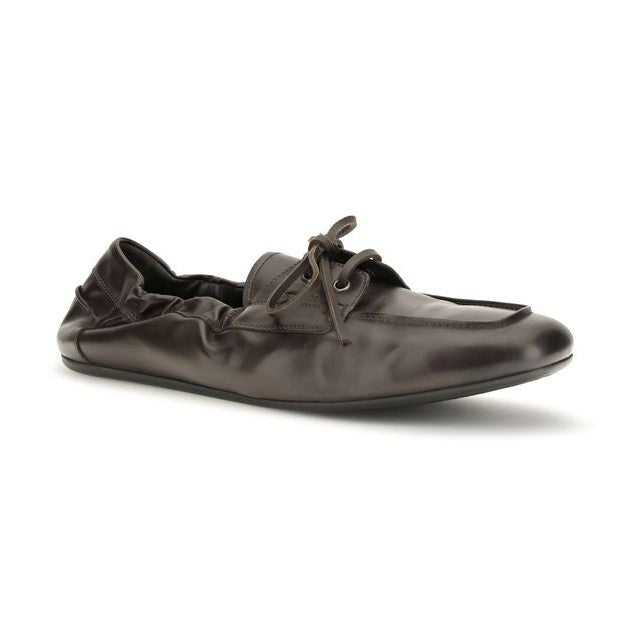 Brown Calf Leather Bos Taurus Slip-On Loafers