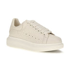 White Calf Leather Bos Taurus Chunky Sneakers