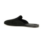 Black Calf Leather Bos Taurus Mules