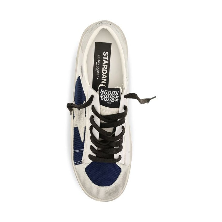 Gray Calf Leather Bos Taurus Low Top Sneakers