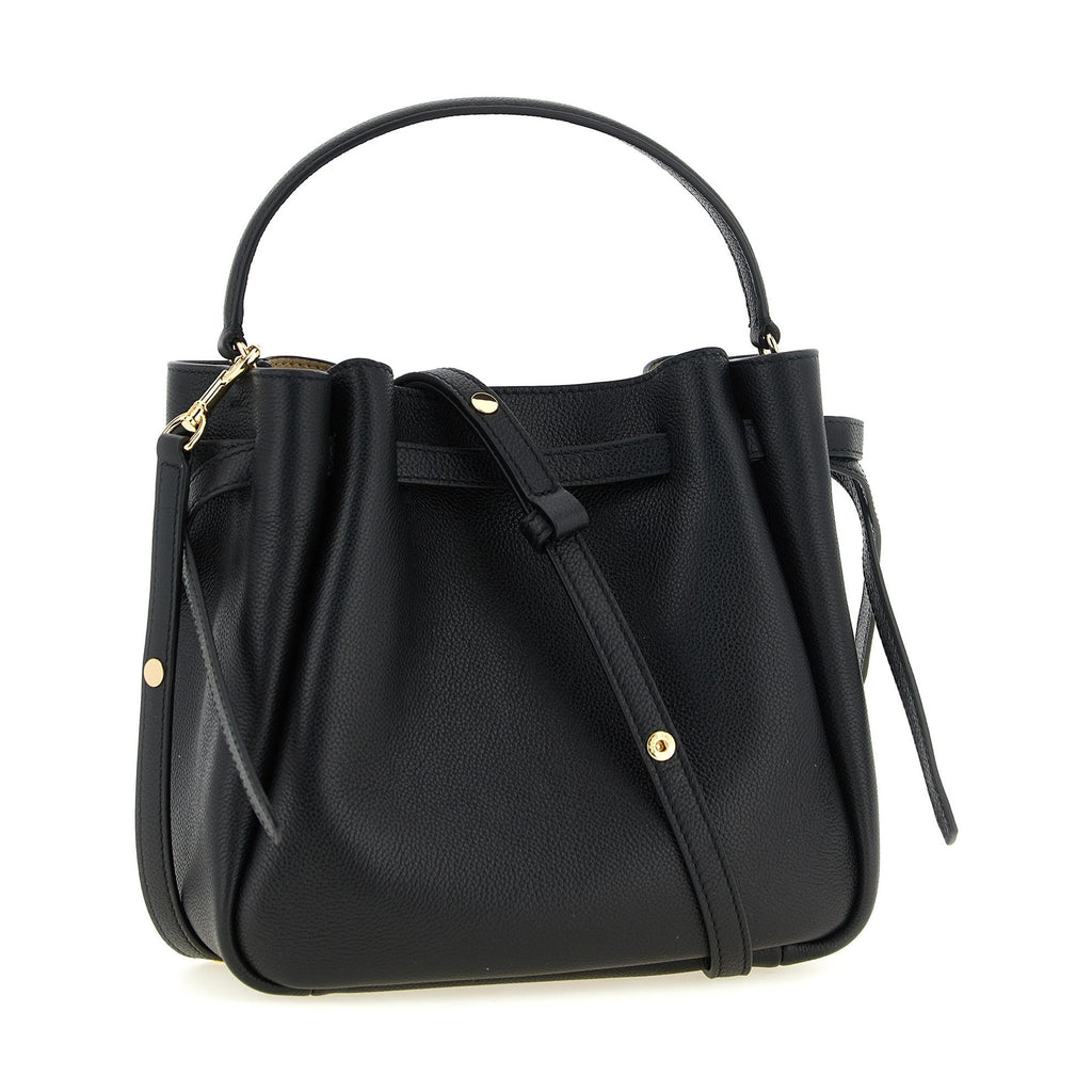 Black Cowhide Crossbody Bag