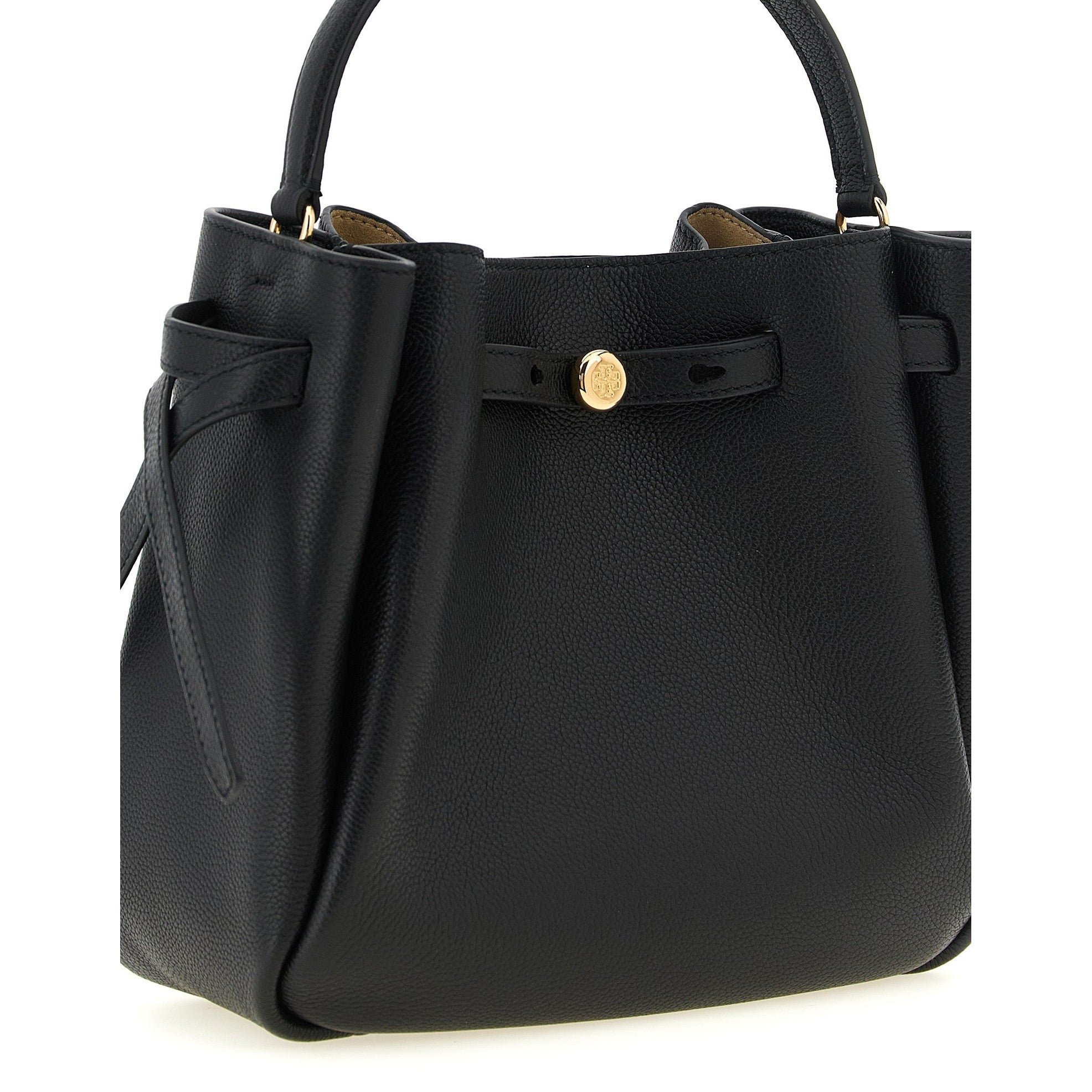 Black Cowhide Crossbody Bag