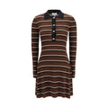 Brown Wool Oves Aries Casual Dress