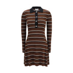 Brown Wool Oves Aries Casual Dress
