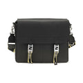 Black Calf Leather Bos Taurus Shoulder Bag